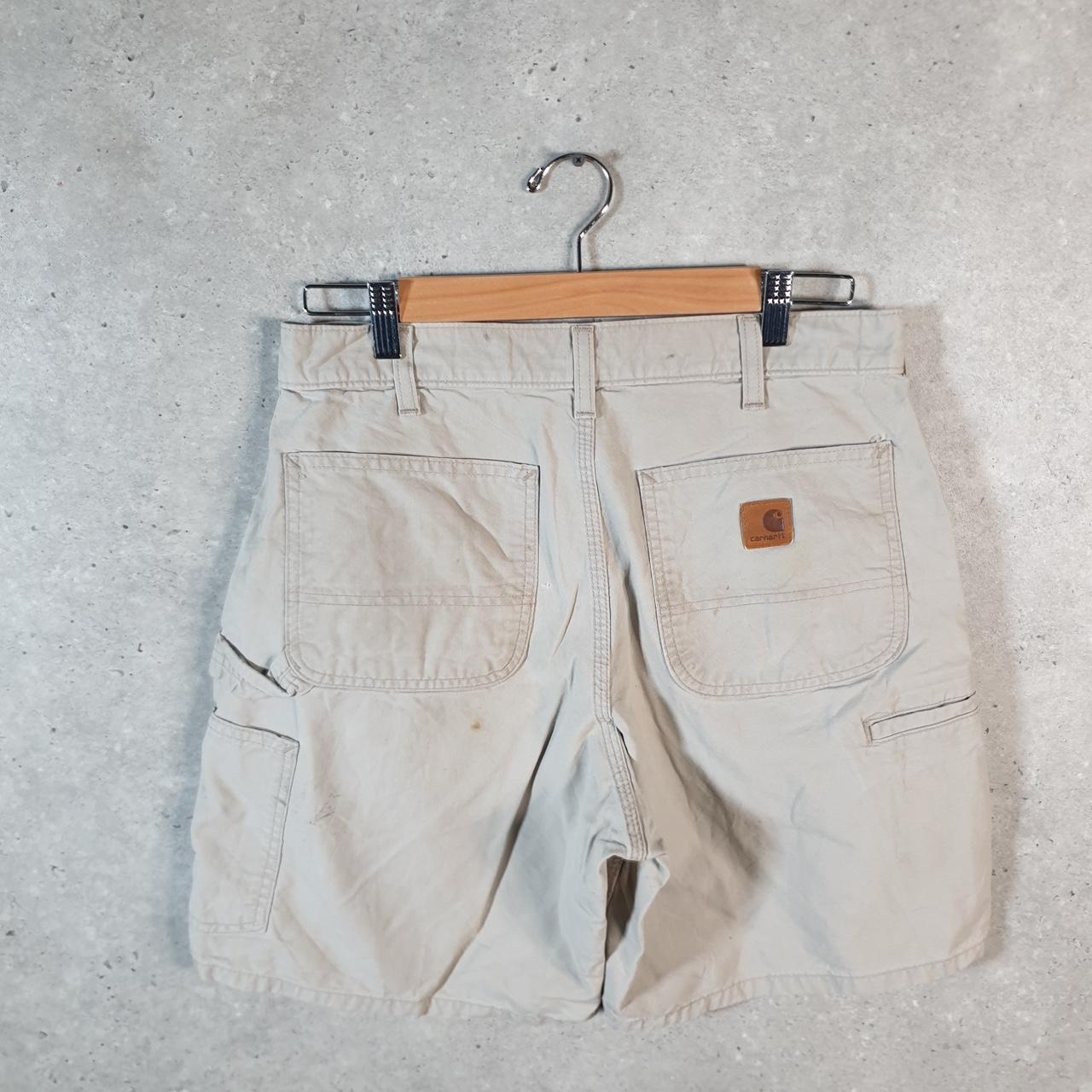 Vintage Carhartt Baggy Carpenter Shorts Jorts Cargo Men’s W32 Brown Original Fit Workwear