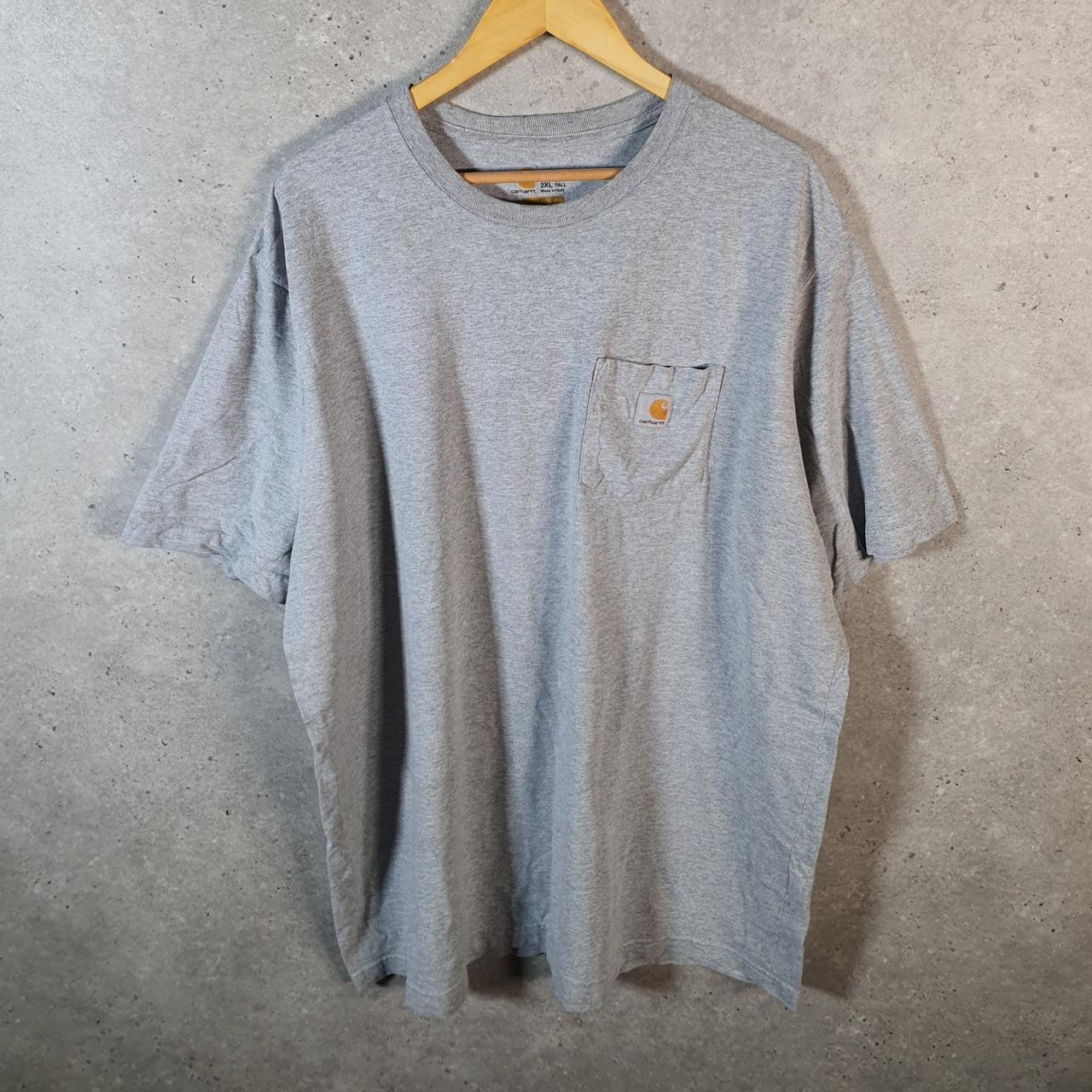 Vintage Carhartt T Shirt Men’s 2XL Tall Grey Workwear Chore Utility Original Fit