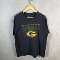 Vintage NFL Green Bay-Packers T Shirt Men’s Large Black Pro Sport USA Athletic