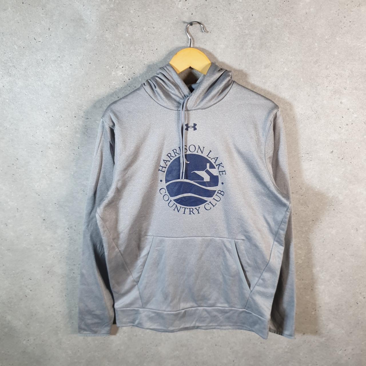 Vintage Under Armour Windbreaker Track Jacket Mens Medium Grey USA Pullover