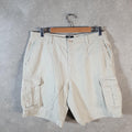Vintage Calvin Klein Baggy Shorts Jorts Cargo Mens W36 Beige Relaxed Cotton