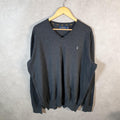 Vintage Ralph Lauren Polo Sweatshirt Men’s XL Tall Grey Pima Cotton Pullover Pony