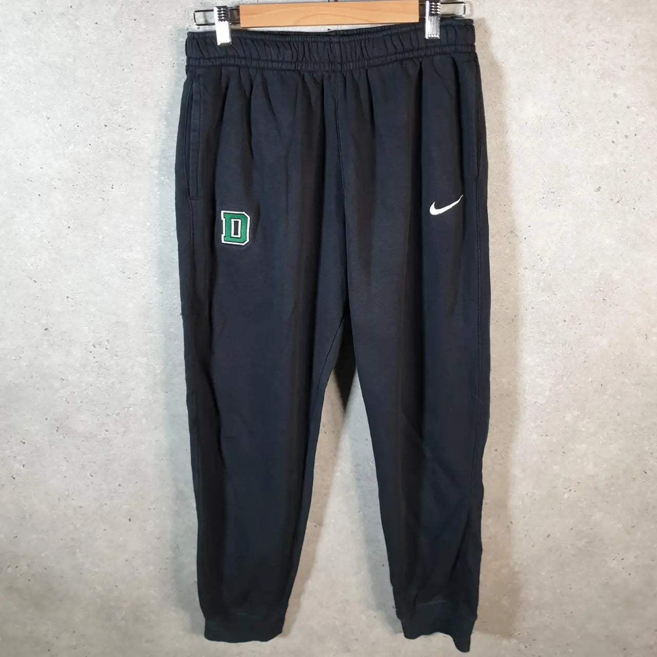 Vintage Nike Club Sweatpant Joggers Mens Medium Black Swoosh Sports Tracksuit - Big Fish Vintage