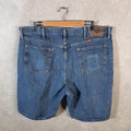 Vintage Wrangler Denim Shorts Jorts Cargo Men’s W40 Blue Baggy Cotton