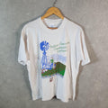 Vintage College Ware American farmer Gardening 90s USA Single Stitch T Shirt Men’s Large White