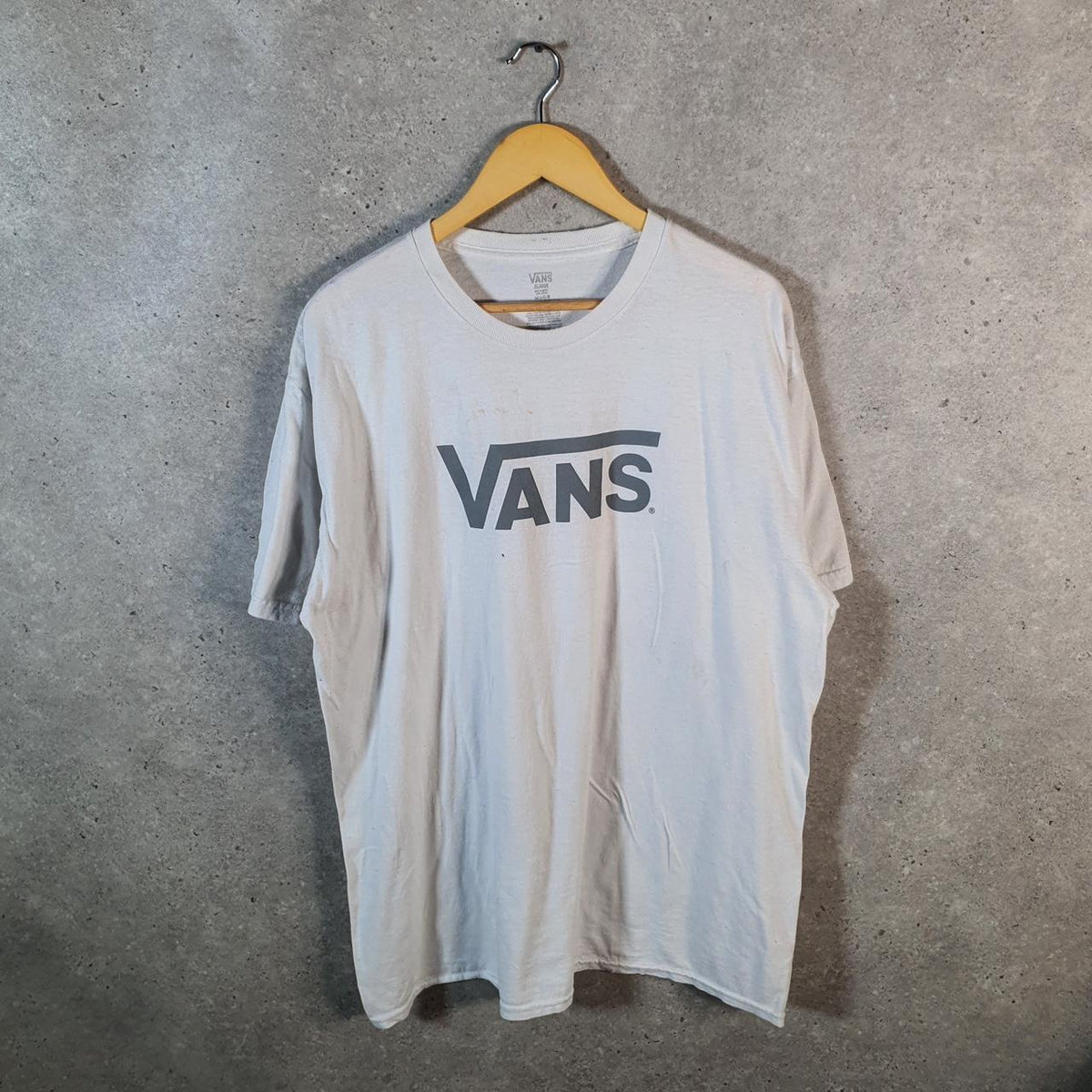 Vintage Vans Off The Wall T Shirt Shirt Men’s XL White Casual Logo Athletic C9796