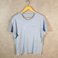 Vintage Tommy Hilfiger T Shirt Men’s Medium Blue Classic Fit Embroidered Logo