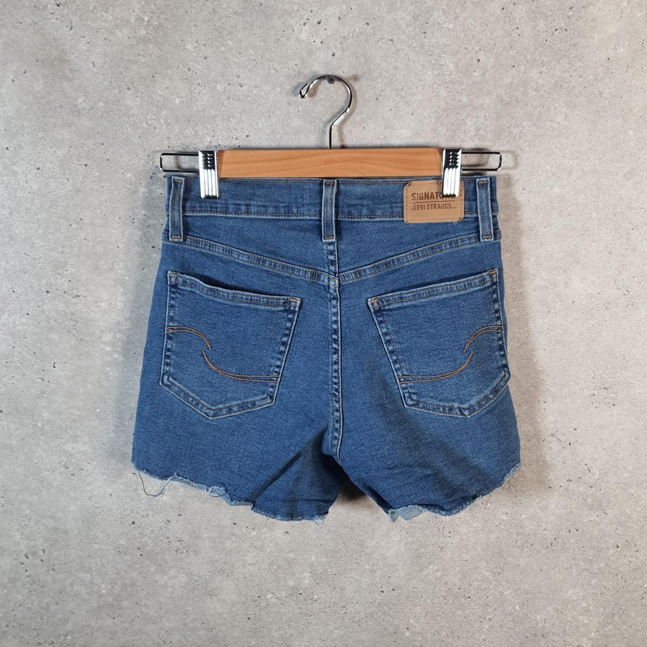 Vintage Levi’s Baggy Shorts Jorts Cargo Womens W27 Blue Relaxed Denim A4550
