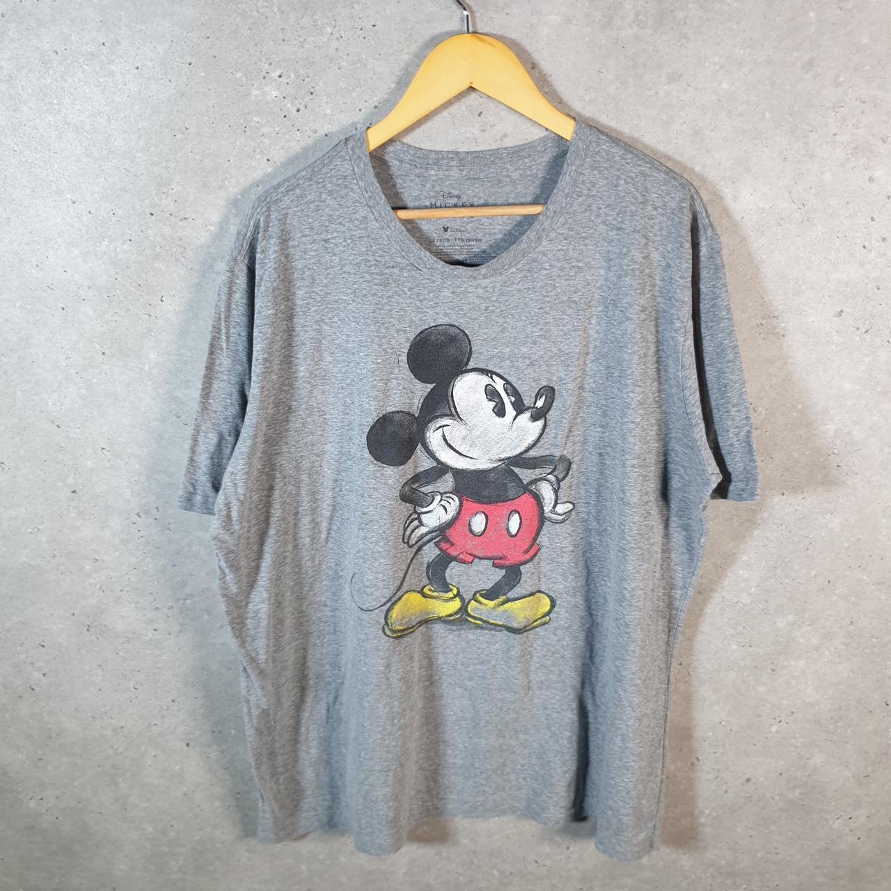 Vintage Disney Land Mickey Mouse T Shirt Men’s 2XL Grey Graphic Cartoon