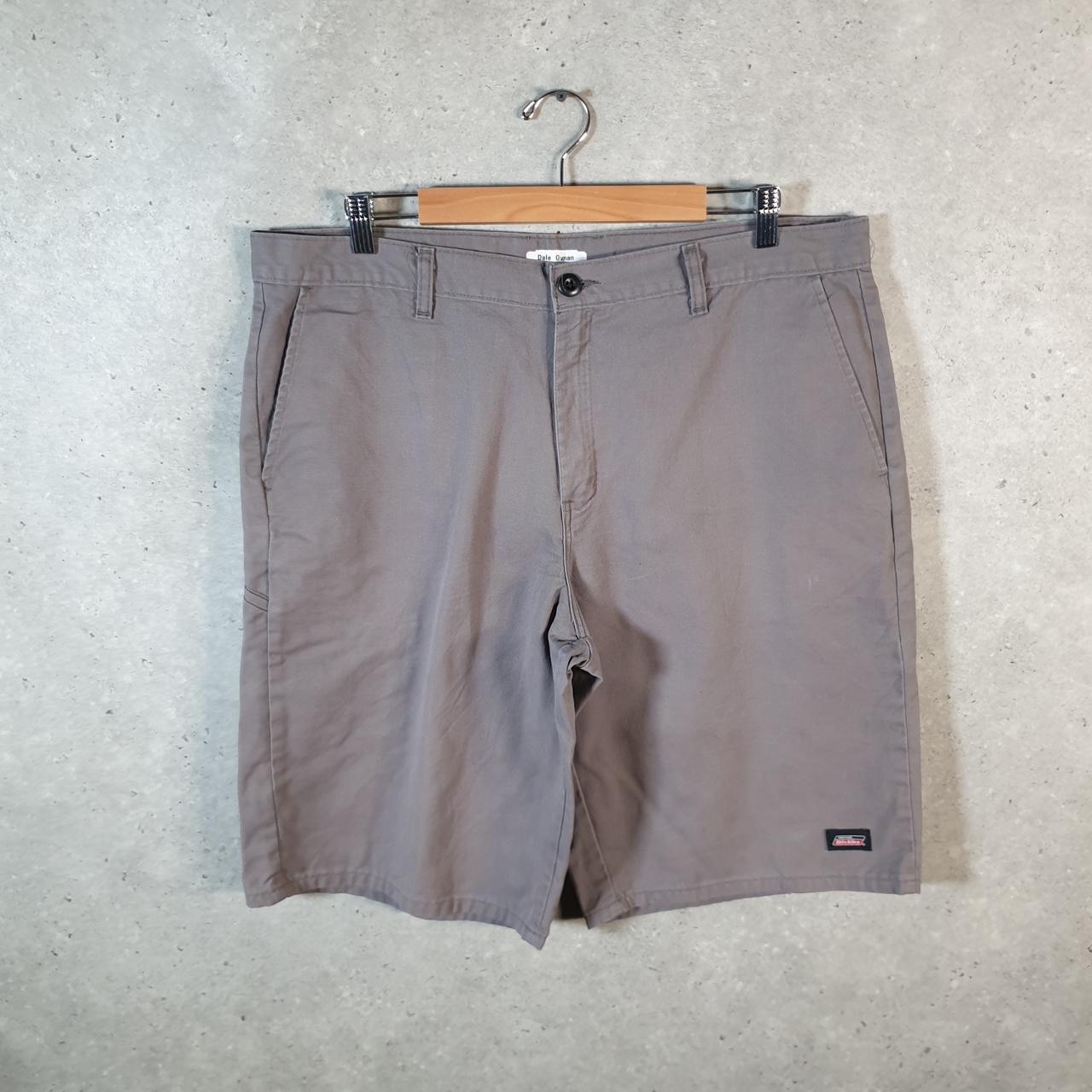 Vintage Dickies Baggy Chino Shorts Jorts Cargo Mens W38 Grey Loose Fit