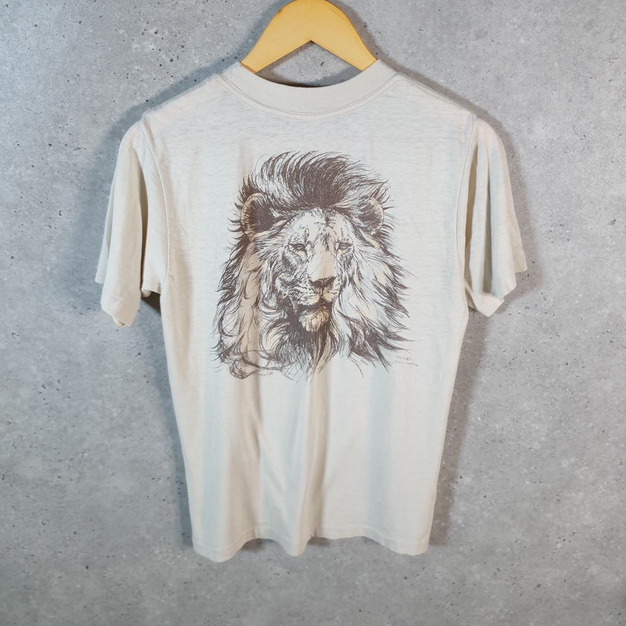 Vintage Lexington Busch Gardens Tampa 90s USA Single Stitch T Shirt Men’s Small White