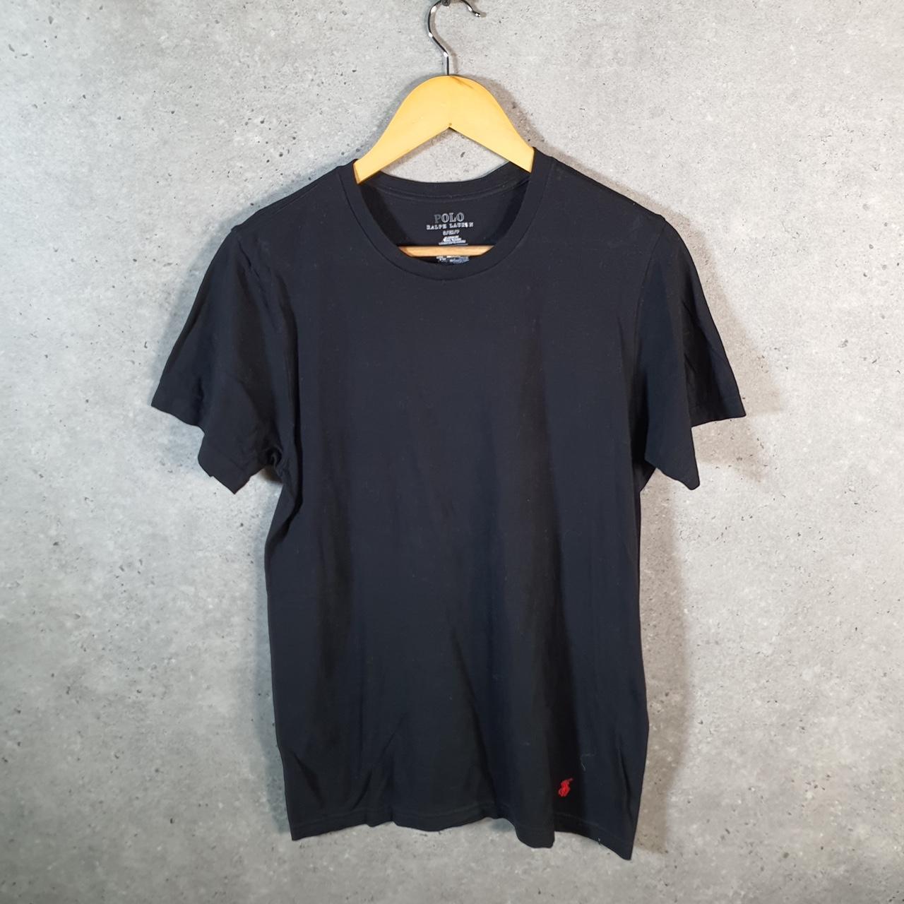 Vintage Ralph Lauren Polo Sport T Shirt Men’s Small Black Classic Fit Embroidered Pony C8627