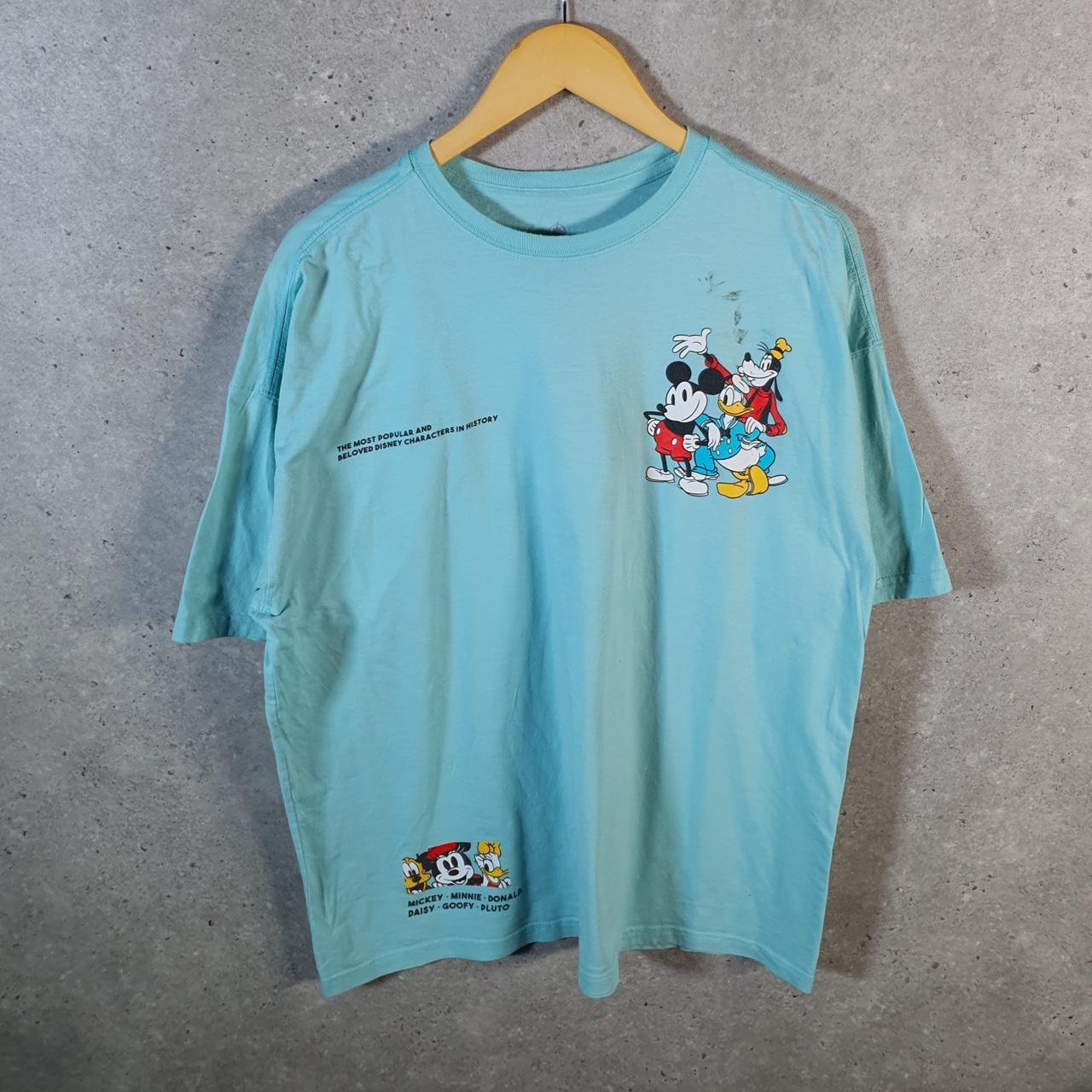 Vintage Disney Land Mickey Mouse T Shirt Men’s Large Blue Logo Graphic Cartoon