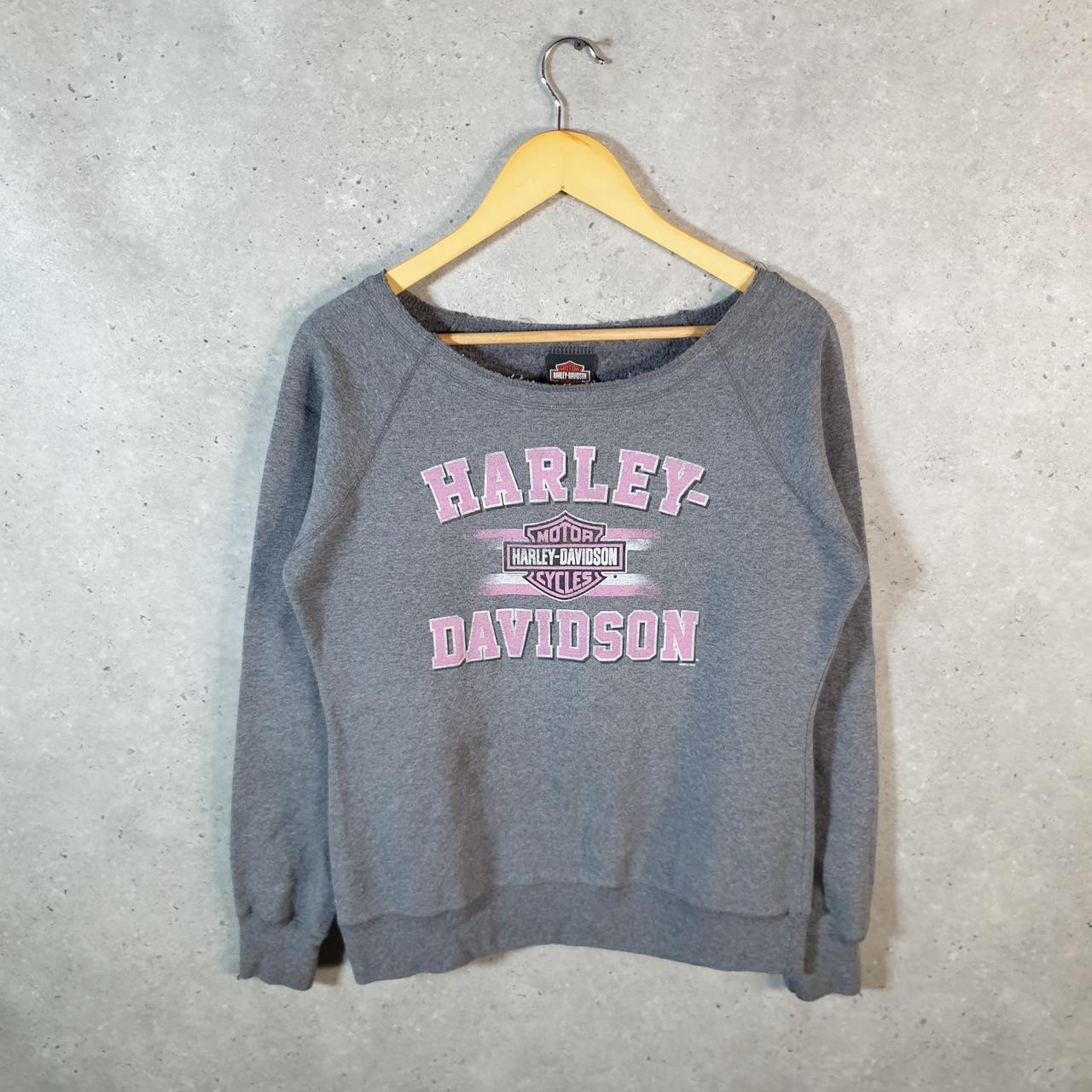 Vintage Harley Davidson Laidlaws Baldwin Park 2012 Sweatshirt Womens M Grey