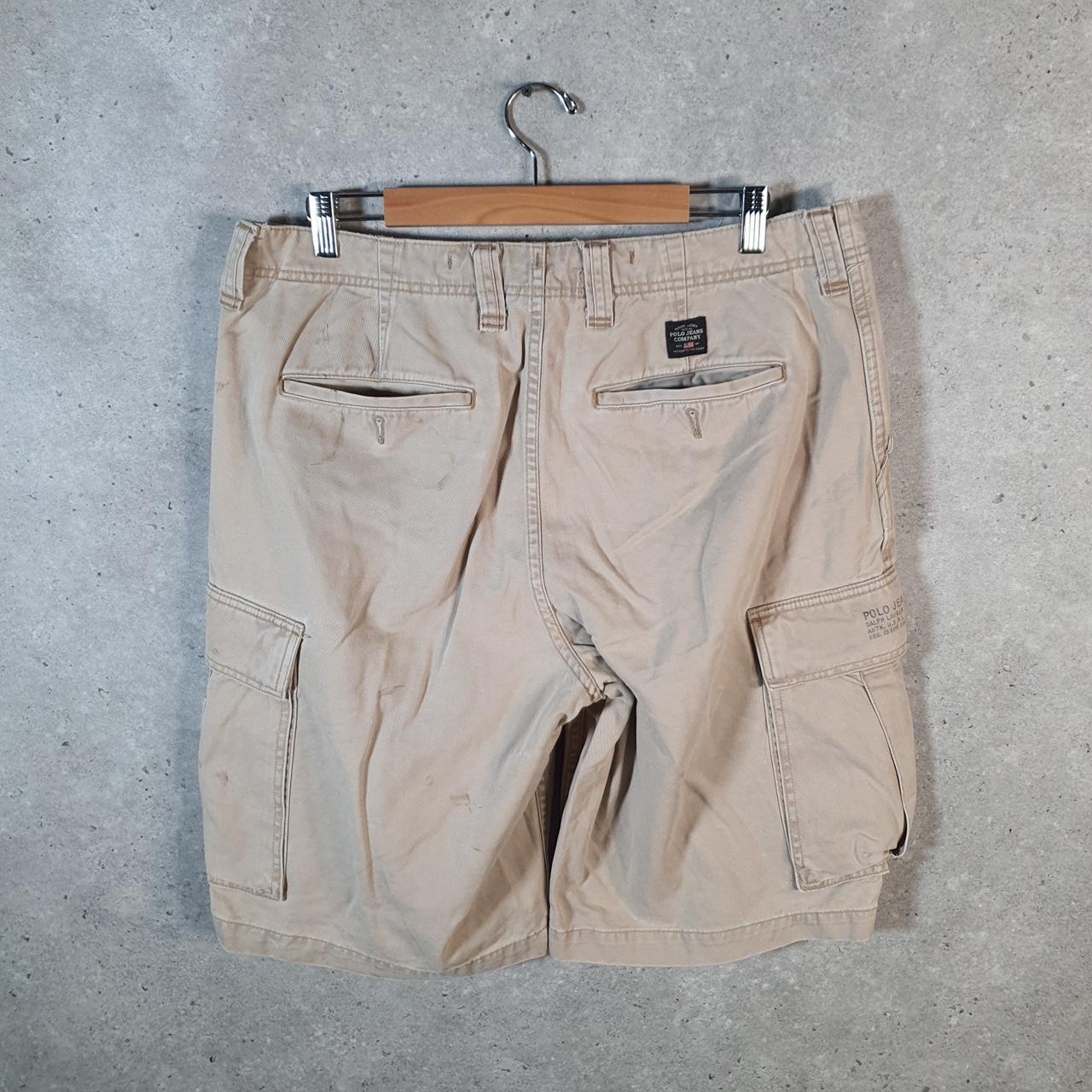 Vintage Ralph Lauren Polo Shorts Jorts Chino Cargo Men’s W36 Brown Baggy Cotton