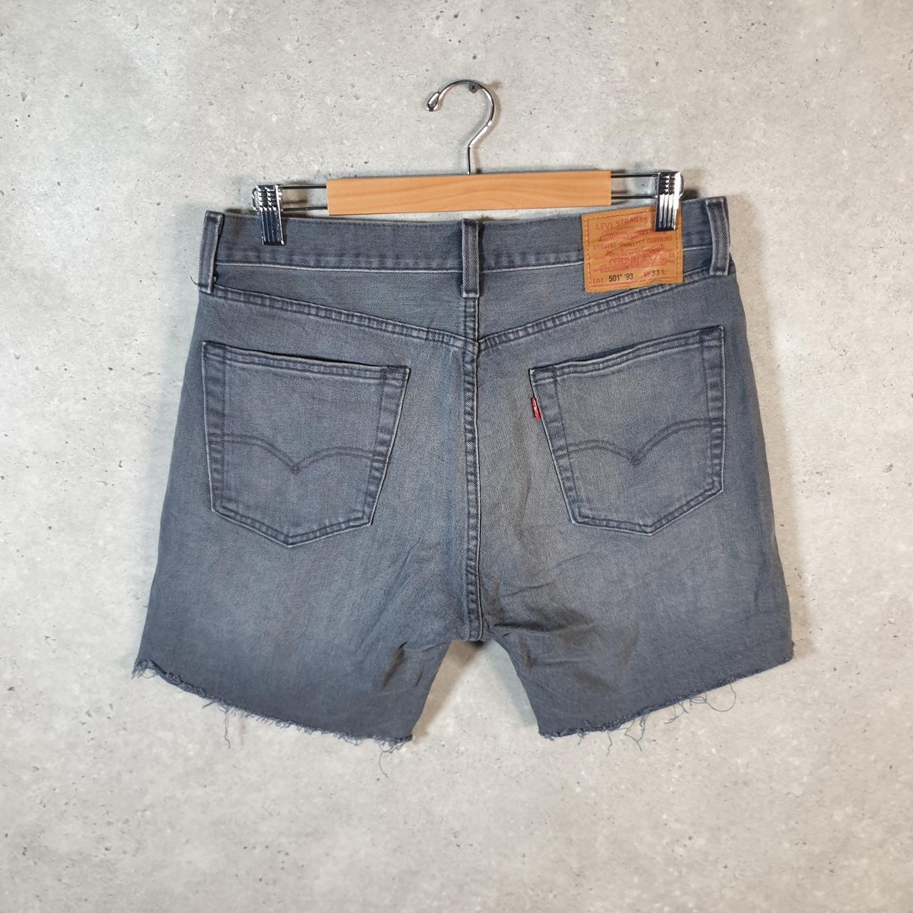 Vintage Levi’s 501 Baggy Shorts Jorts Cargo Mens W33 Grey Relaxed Denim