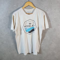 Vintage Hurley Graphic T Shirt Men’s White Medium Casual Sports Logo Athletic