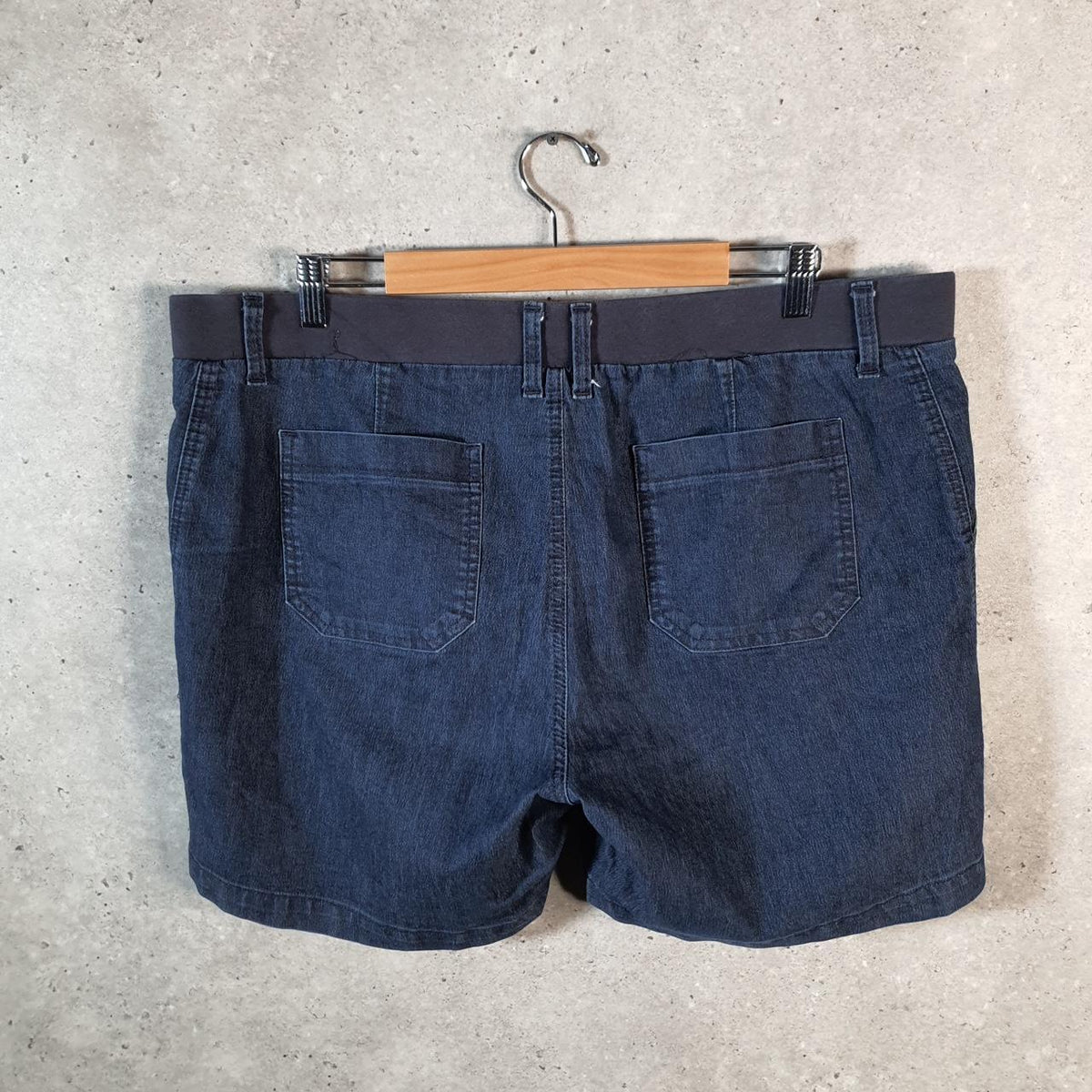 Vintage Lee Chino Shorts Jorts Cargo Womens W40 Blue Baggy Cotton A4420