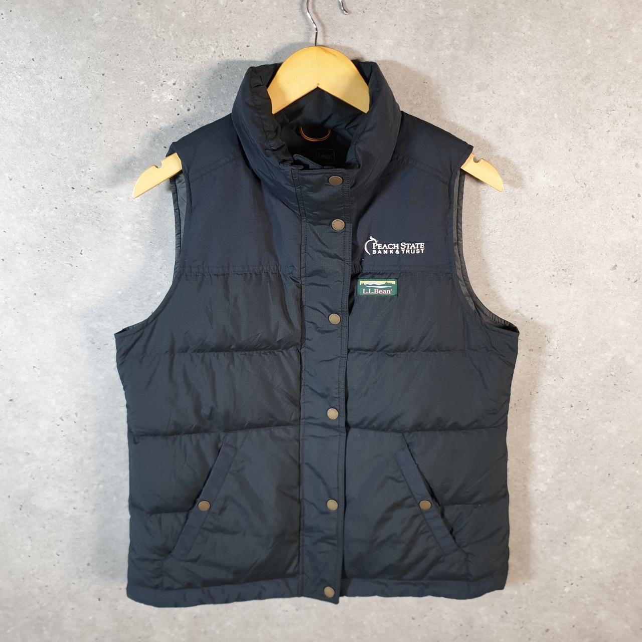 Vintage L.L. Bean Gilet Downtex Puffer Pertex Quantum Jacket Mens S Black Shell