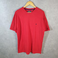 Vintage Ralph Lauren Polo T Shirt Mens XL Pink Embroidered Classic Fit Pony C9060