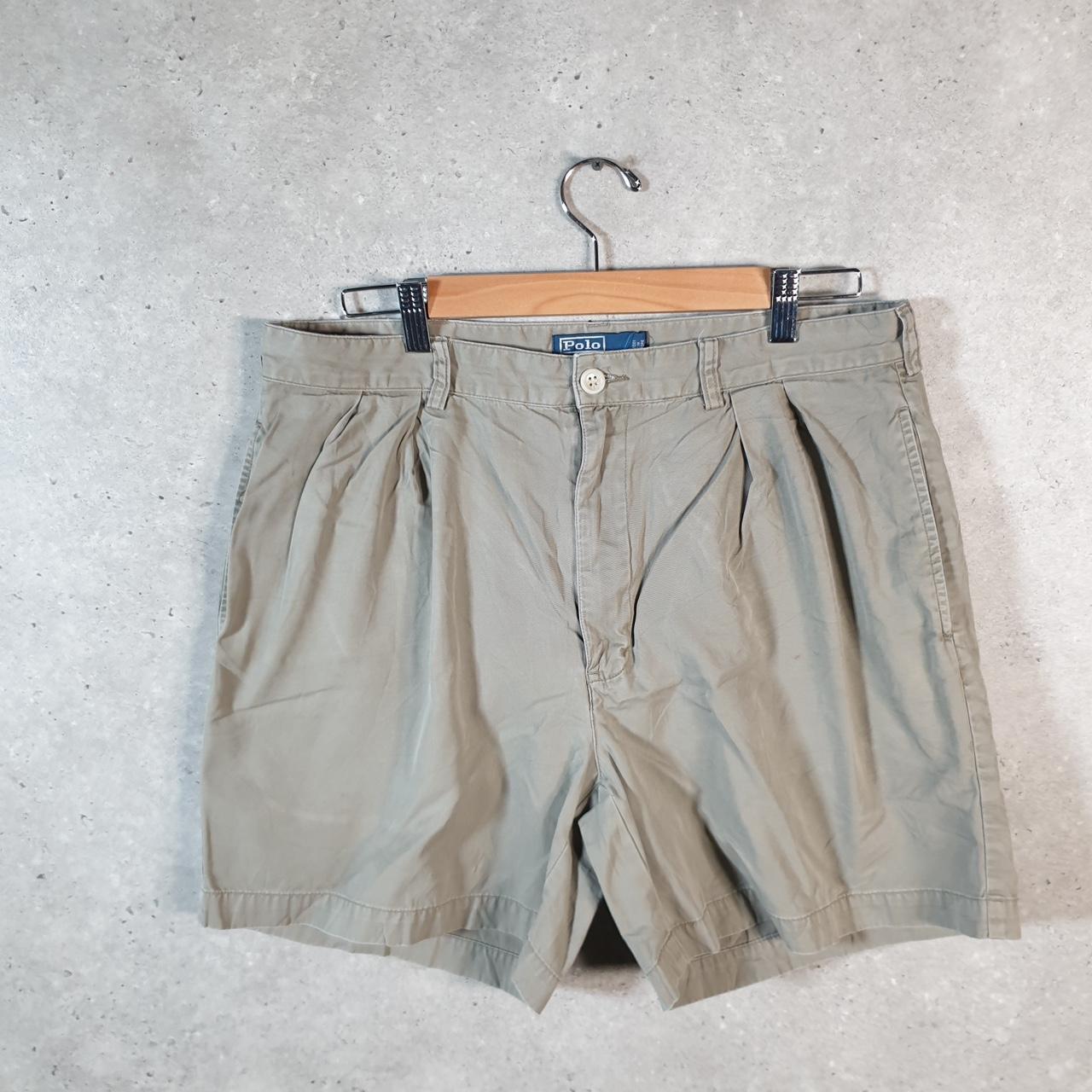 Vintage Ralph Lauren Polo Shorts Jorts Chino Cargo Men’s W36 Brown Baggy Cotton