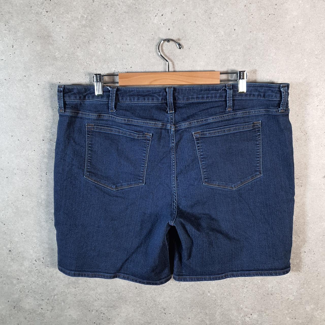 Vintage Levi’s Mid Rise Baggy Shorts Jorts Cargo Womens W40 Blue Relaxed Denim A4055