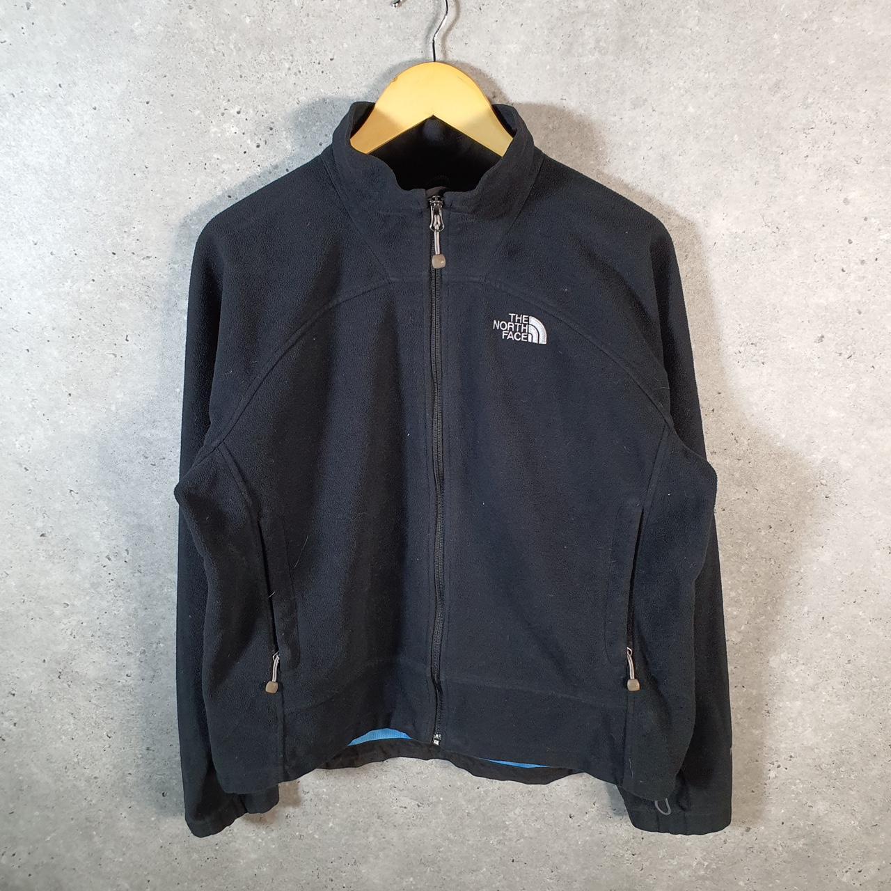 Vintage The North Face TNF Windwall Fleece Sweatshirt  Womens Large Black Full Zip Logo