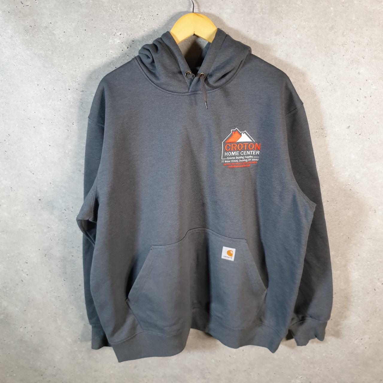 Vintage Carhartt Rain Defender Hoodie Men’s XL Grey Pullover Blank USA Loose Fit