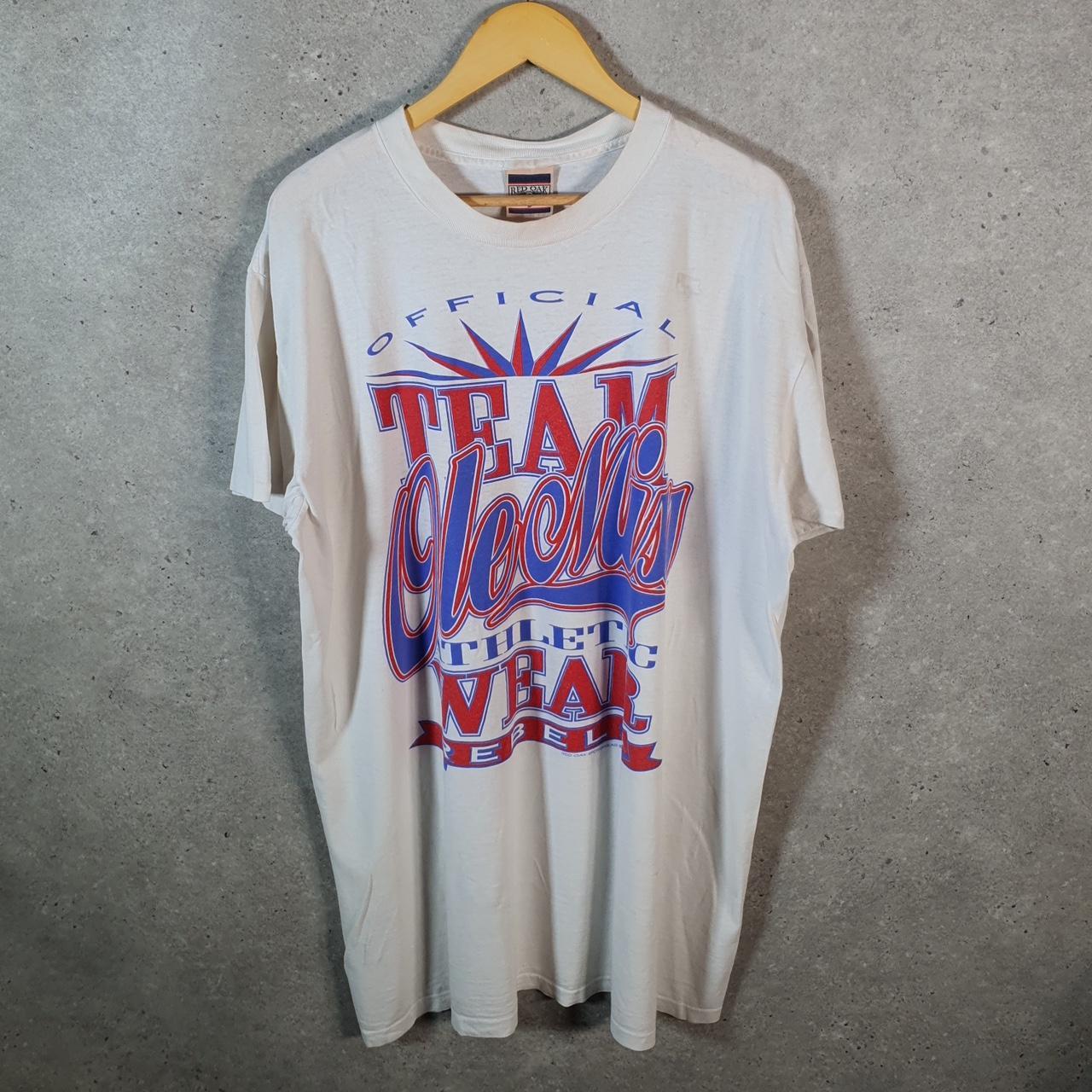 Vintage Red Oak NFL Pro Sport Graphic 90s USA Single Stitch T Shirt Men’s XL White