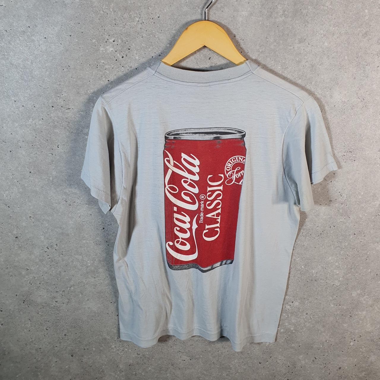Vintage Screen Stars Coca Cola Epilepsy 90s Single Stitch T Shirt Men’s Large Grey