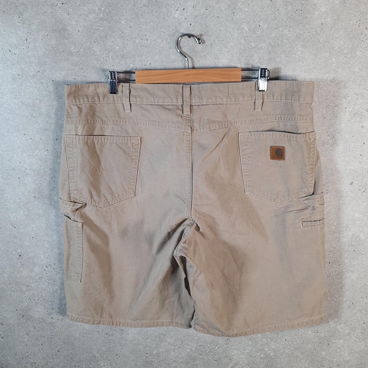 Vintage Carhartt Baggy Carpenter Shorts Jorts Cargo Men’s W42 Brown Relaxed Fit Workwear A4698