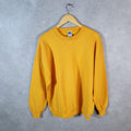Vintage Russell Athletic Blank USA Sweatshirt Men’s XL Yellow Pullover Baggy