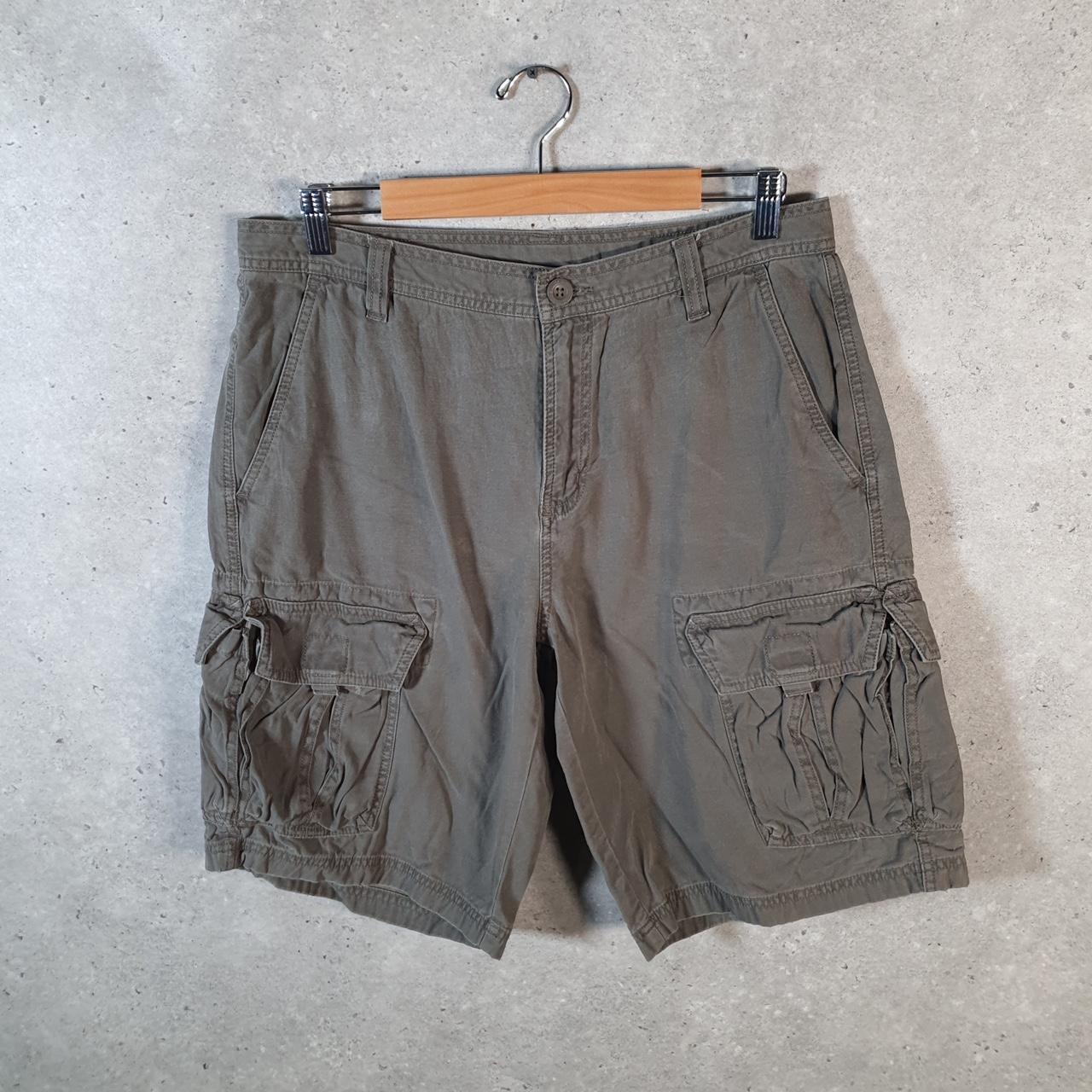 Vintage The North Face TNF Shorts Jorts Chino Cargo Men’s W34 Grey Baggy Cotton