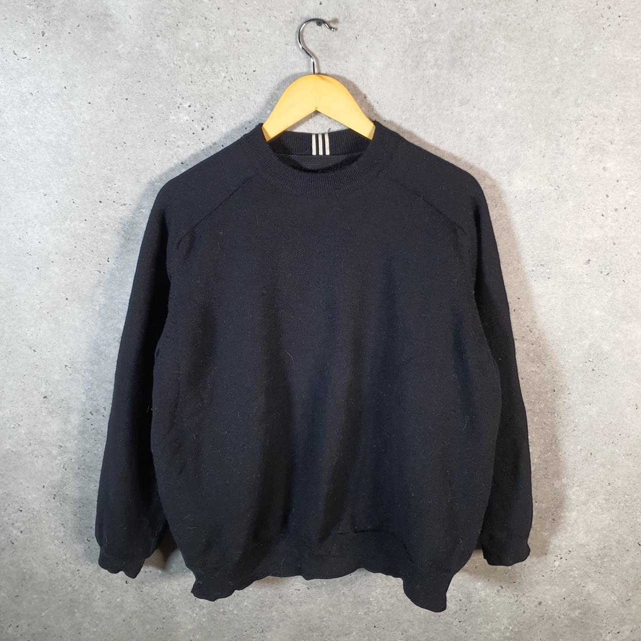 Vintage Adidas Golf Knit Sweater Men’s Large Black Y2K Pullover Casual