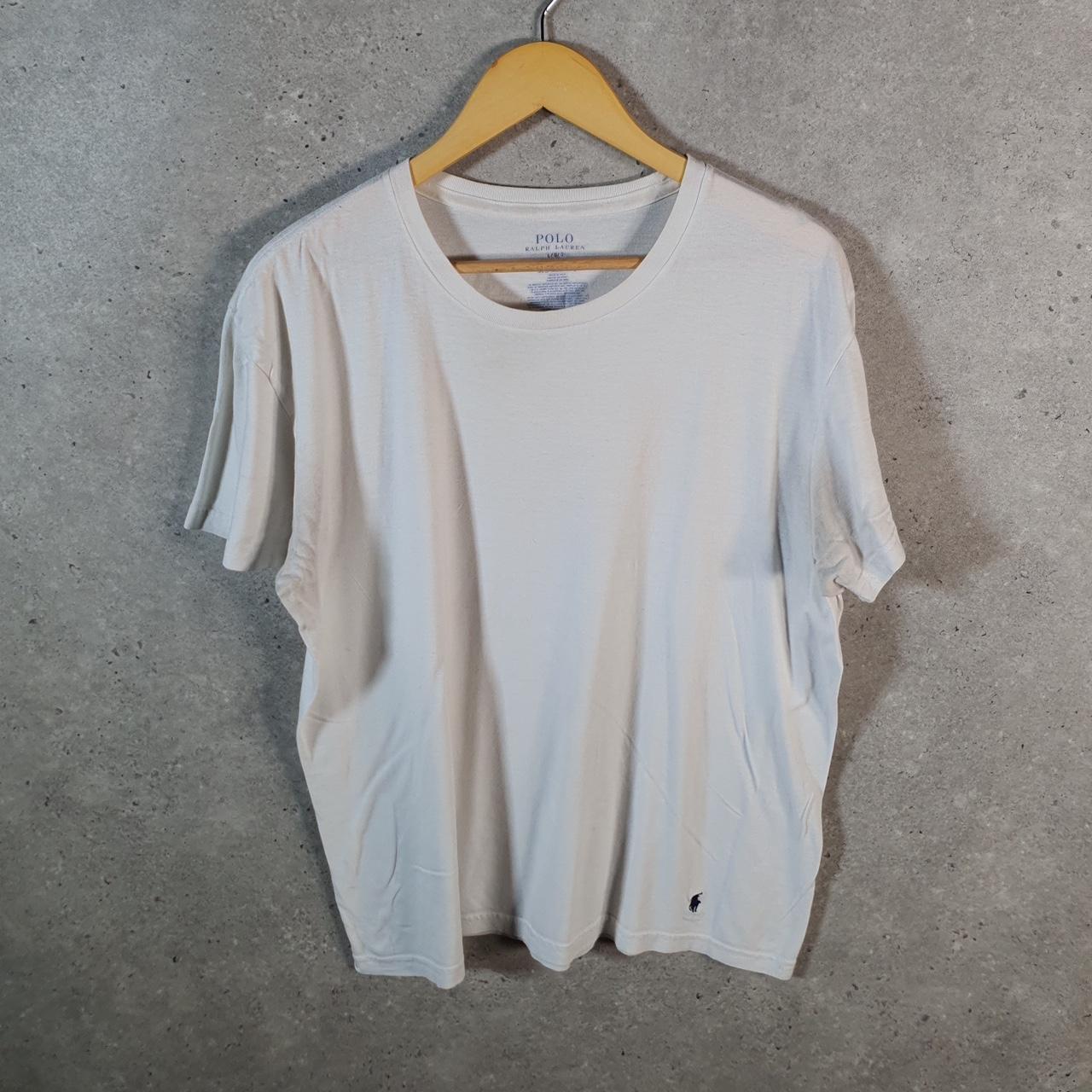 Vintage Ralph Lauren Polo Sport T Shirt Men’s Large White Classic Fit Embroidered Pony