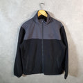 Vintage Disney Mickey Mouse Full Zip Fleece Sweatshirt Mens Medium Black Logo Winter