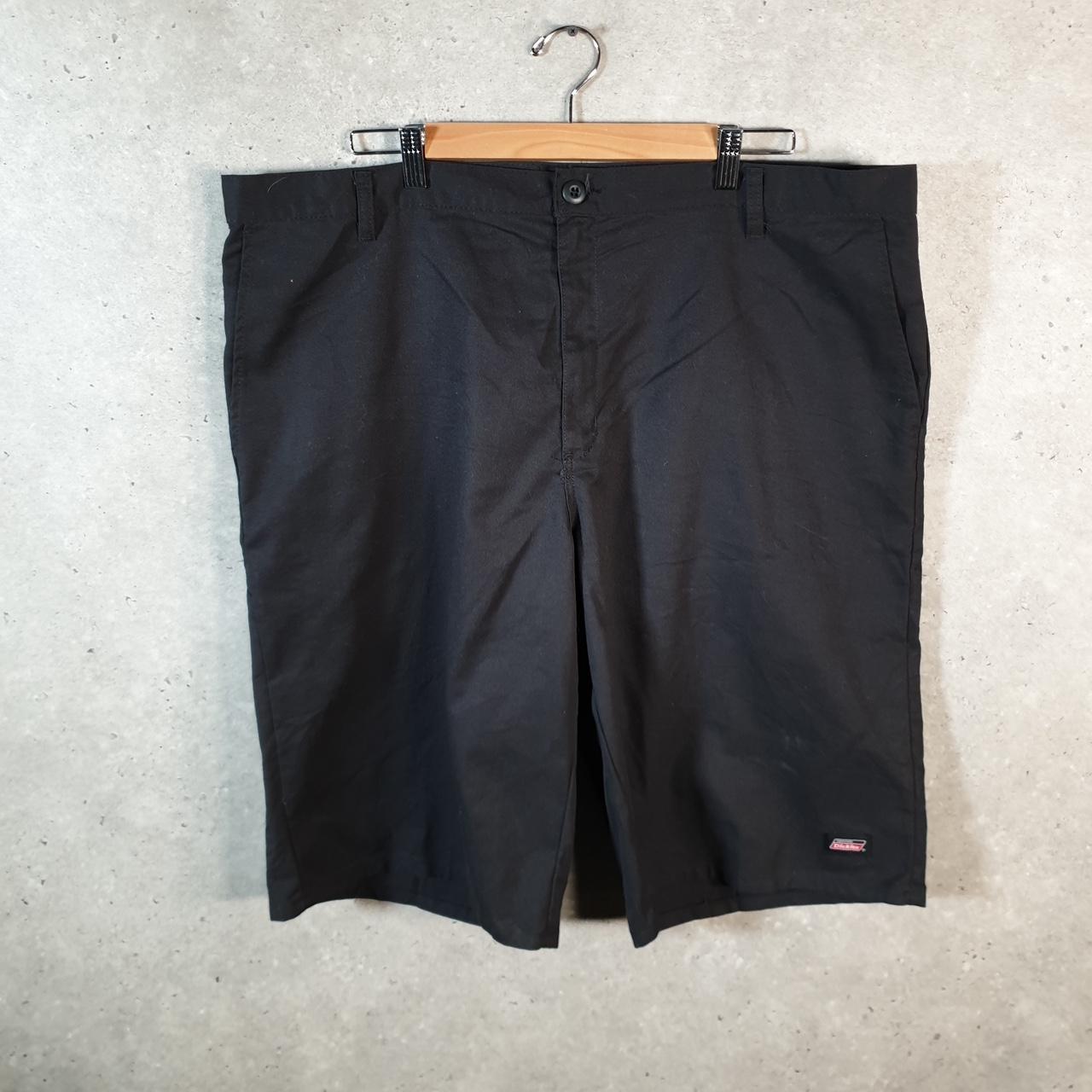 Vintage Dickies Baggy Chino Shorts Jorts Cargo Mens W42 Black Relaxed Fit