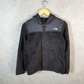 Vintage The North Face TNF Teddy Fleece Sweatshirt  Womens Small Black Full Zip Logo