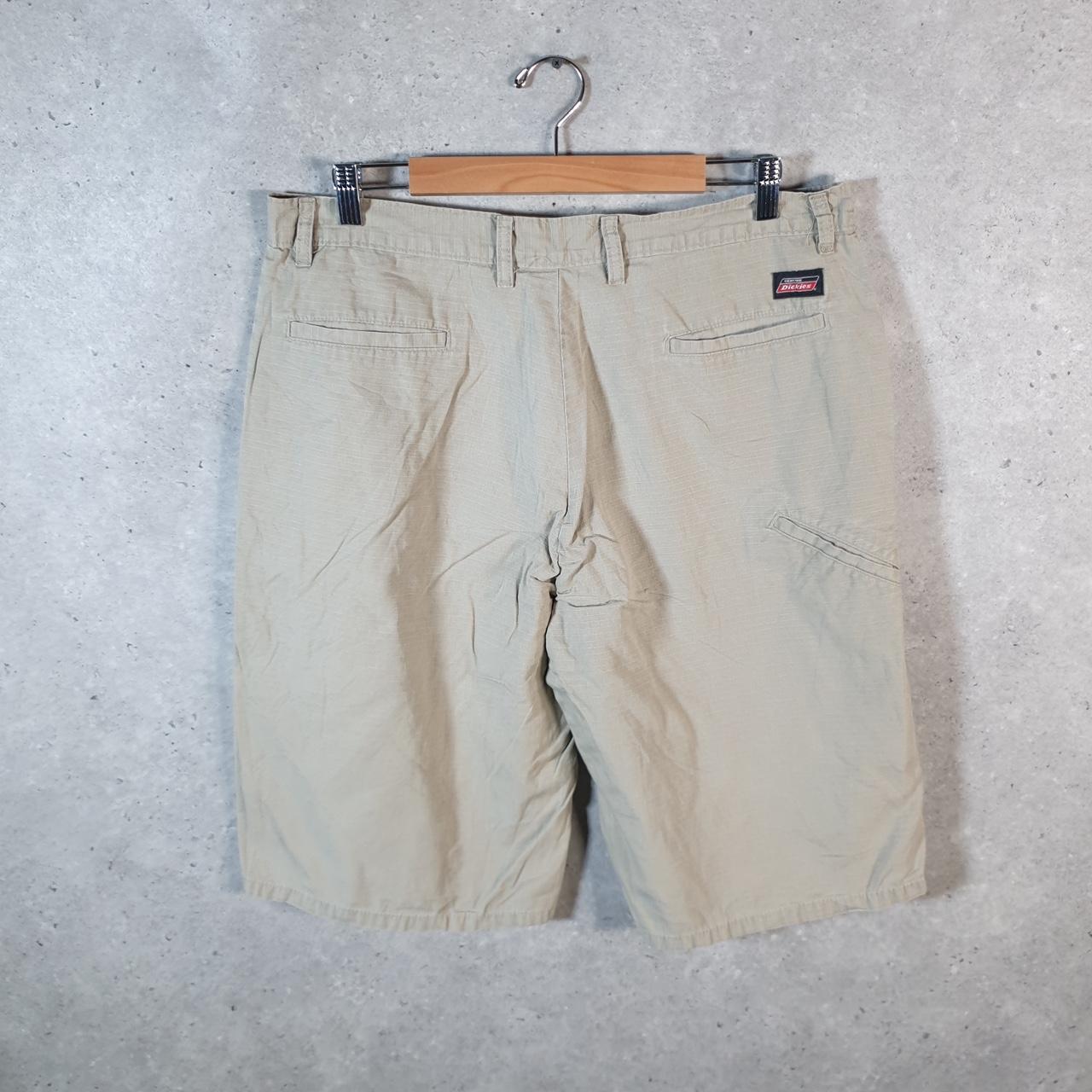 Vintage Dickies Baggy Chino Shorts Jorts Cargo Mens W34 Brown Loose Fit