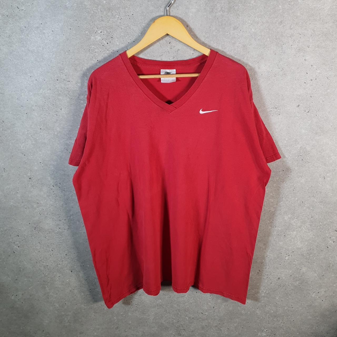 Vintage Nike USA 90s Embroidered T Shirt Men’s XL Red Logo Swoosh Athletic