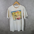 Vintage National Mills Uncola Island Graphic  90s USA Single Stitch T Shirt Men’s XL White