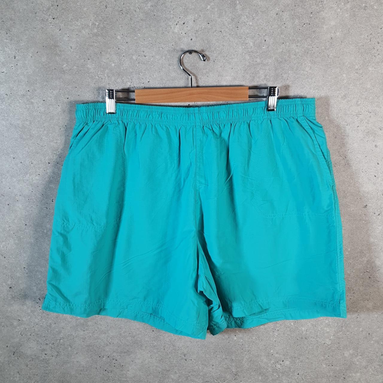 Vintage Columbia Shorts Jorts Cargo Men’s 2XL Blue Athletic Hiking Fishing Gear A4402