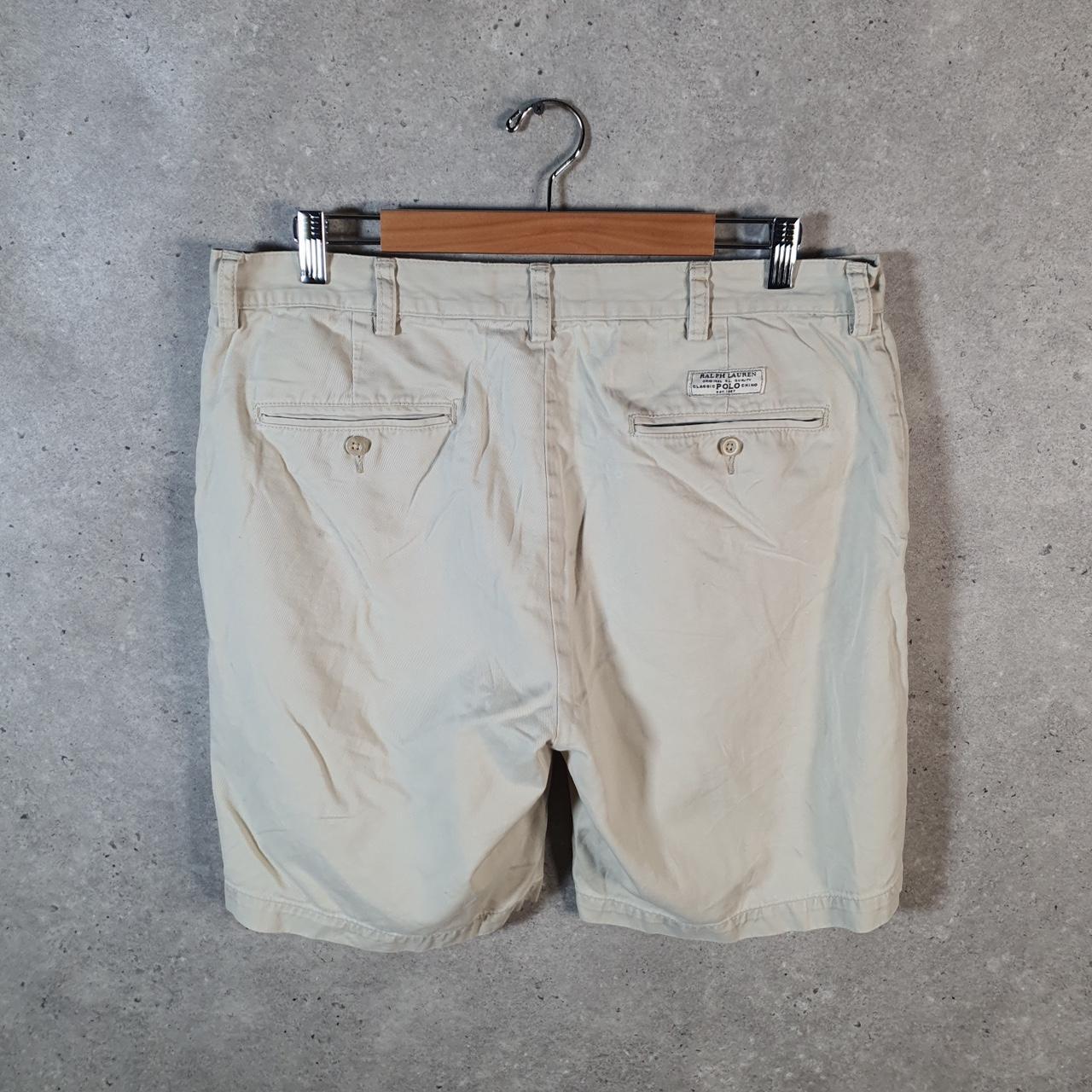 Vintage Ralph Lauren Polo Shorts Jorts Chino Cargo Men’s W35 Brown Baggy Cotton