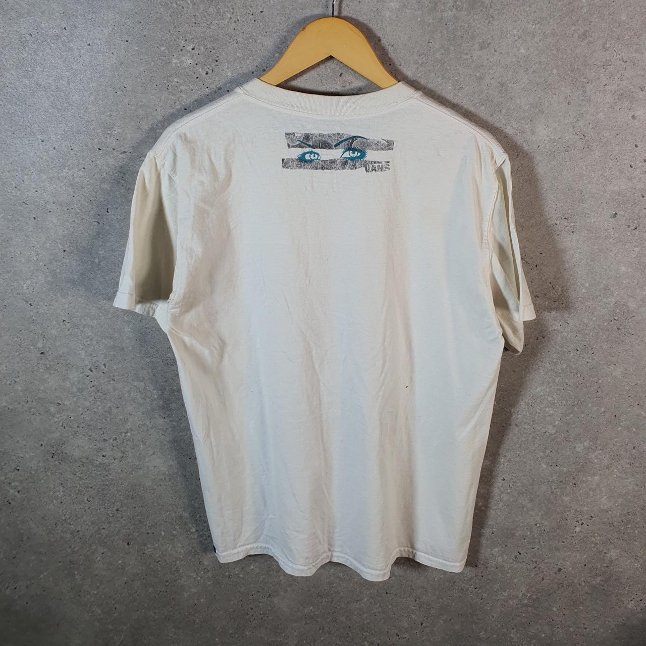 Vintage Vans Off the Wall T Shirt Men’s Large White Classic Fit Casual