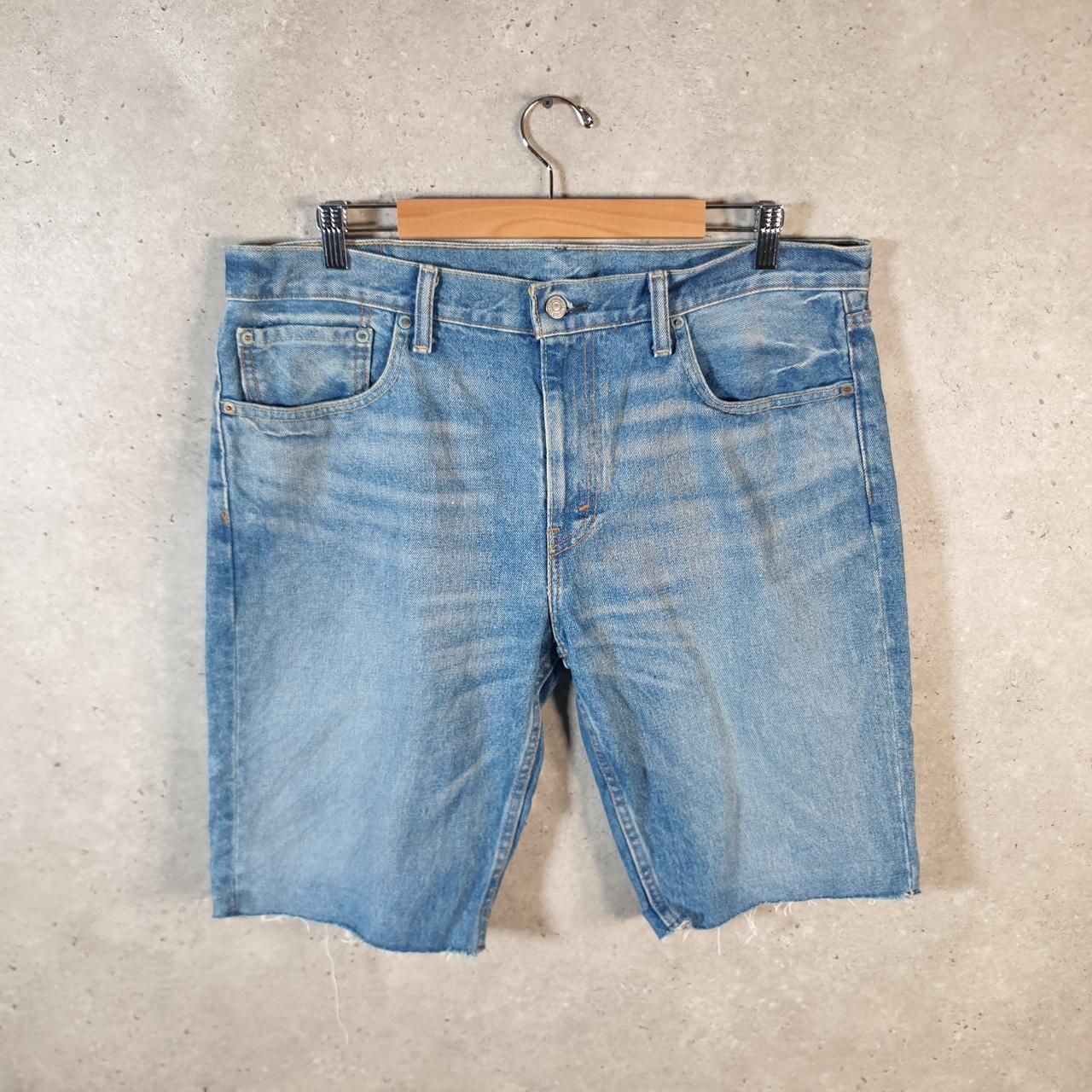 Vintage Levi’s 511 Baggy Shorts Jorts Cargo Mens W36 Blue Relaxed Denim