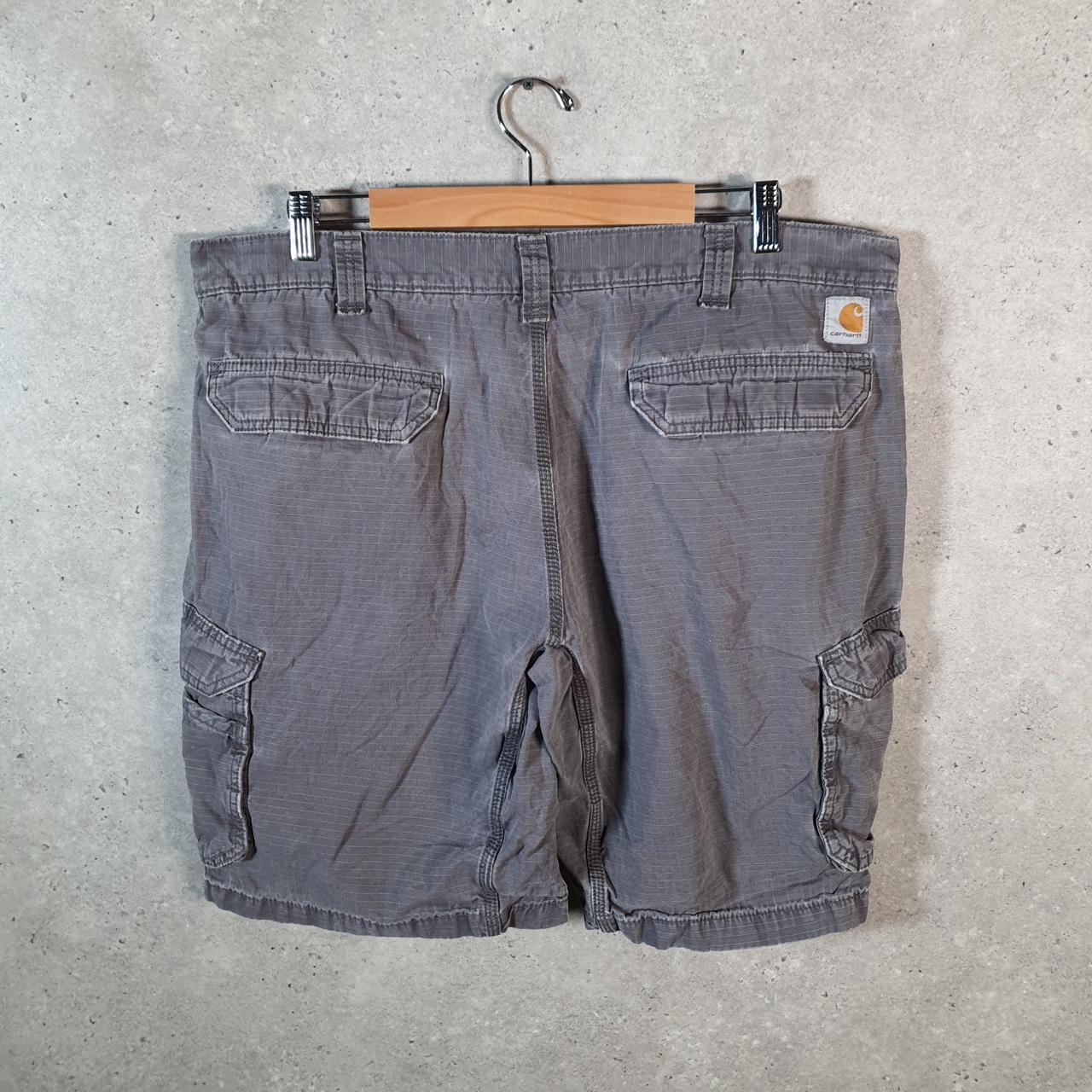Vintage Carhartt Baggy Carpenter Shorts Jorts Cargo Men’s W40 Grey Relaxed Fit Workwear A4861