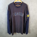 Vintage NBA Indiana Pacers 90s Knit Sweater Men’s XL Grey Y2K Pullover American