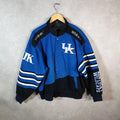 Vintage Leather Gallery Kentucky Wildcats 90s Bomber Jacket Men’s XL Blue Pro Sport Biker USA Big Fish Vintage