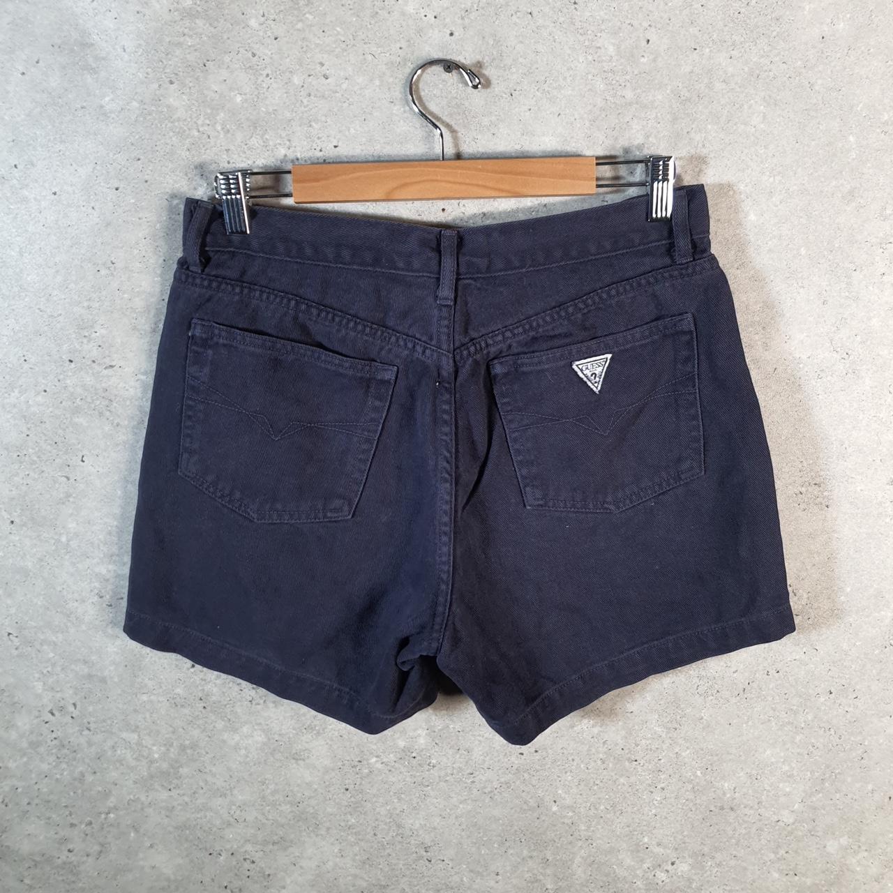 Vintage Guess Denim Shorts Jorts Cargo Men’s W31 Navy Blue Baggy Cotton