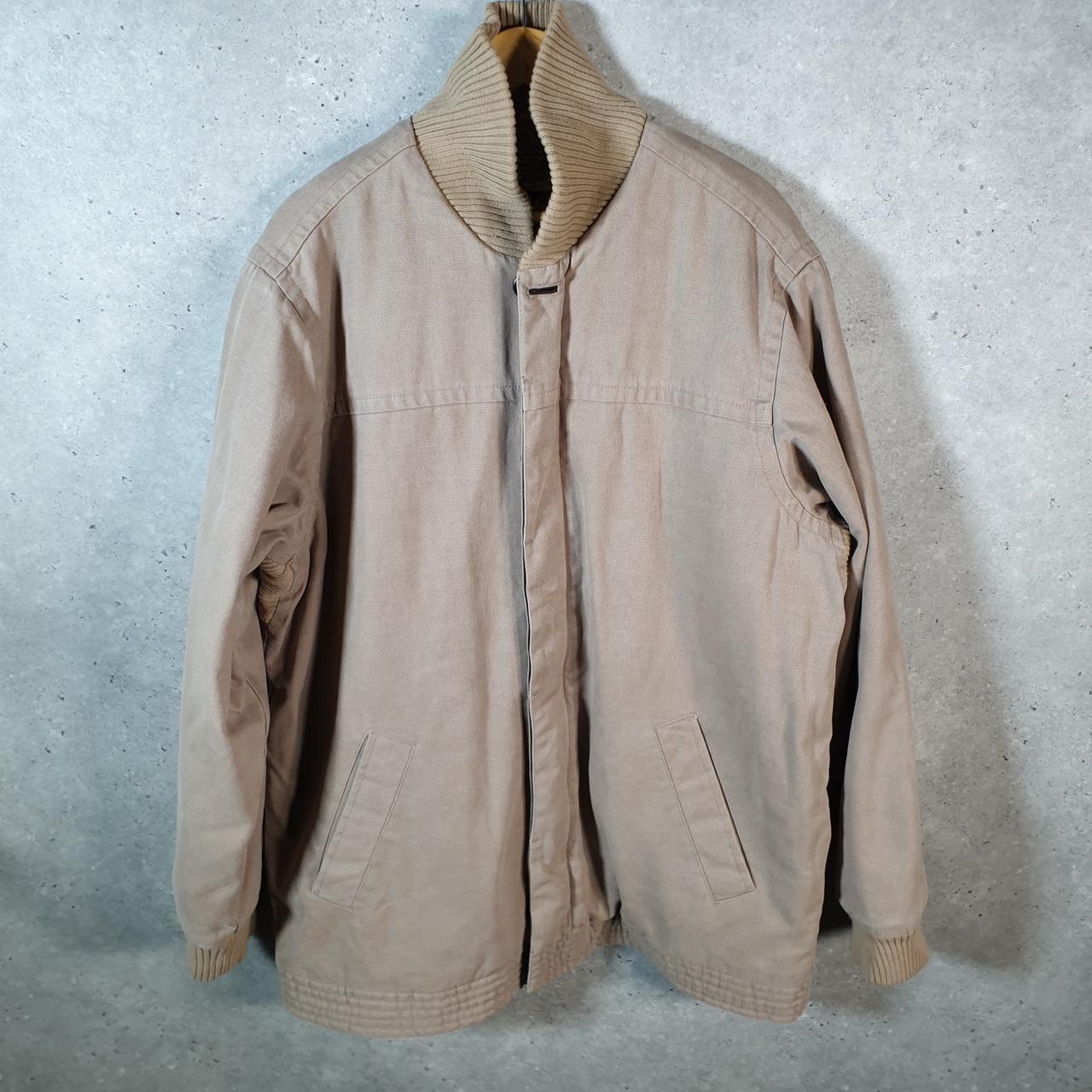Timberland WeatherGear Fleece Lined Jacket Men’s XL Beige Utility Hunting USA American